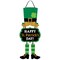Festive Multicolor St. Patrick&#x27;s Day Leprechaun Triple Sign - 19&#x22;x 8.5&#x22;(1 Pc.) - MDF Wall Decor with Glitter, Bow &#x26; Ribbon Hanger - Perfect Irish Celebration Decoration